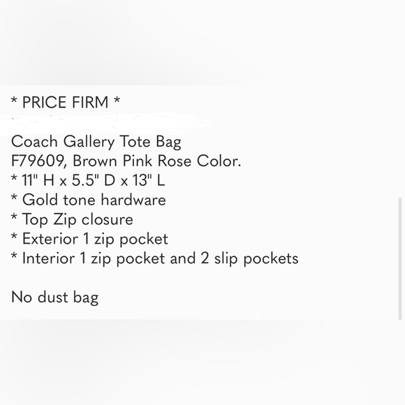 💕COACH Gallery Tote purse canvas bag 79609 - Picture 11 of 16